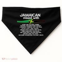 Jamaican Mixed With Jamaica Love And Proud Gift USA-Made Doggie Bandana thumb 0