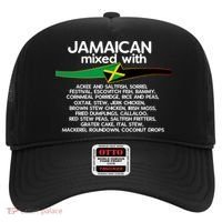 Jamaican Mixed With Jamaica Love And Proud Gift Hat thumb 0