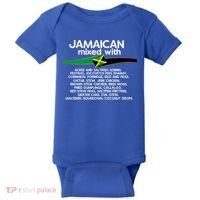 Jamaican Mixed With Jamaica Love And Proud Gift Baby Bodysuit thumb 0