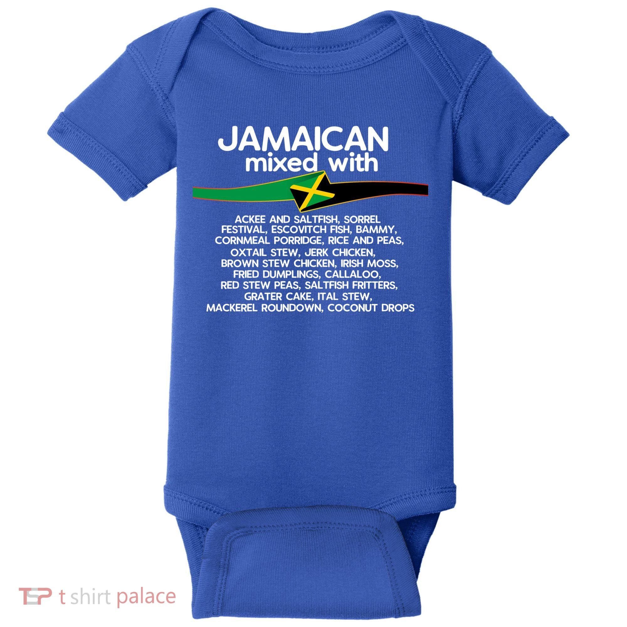 Jamaican Mixed With Jamaica Love And Proud Gift Baby Bodysuit