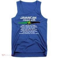 Jamaican Mixed With Jamaica Love And Proud Gift Tank Top thumb 0