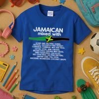 Jamaican Mixed With Jamaica Love And Proud Gift Kids T-Shirt thumb 3