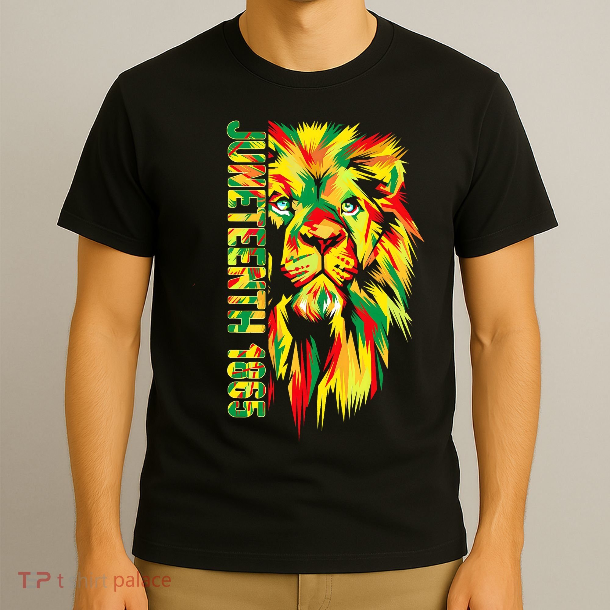 Juneteenth Men Women African American Black Lion 1865 King T-Shirt