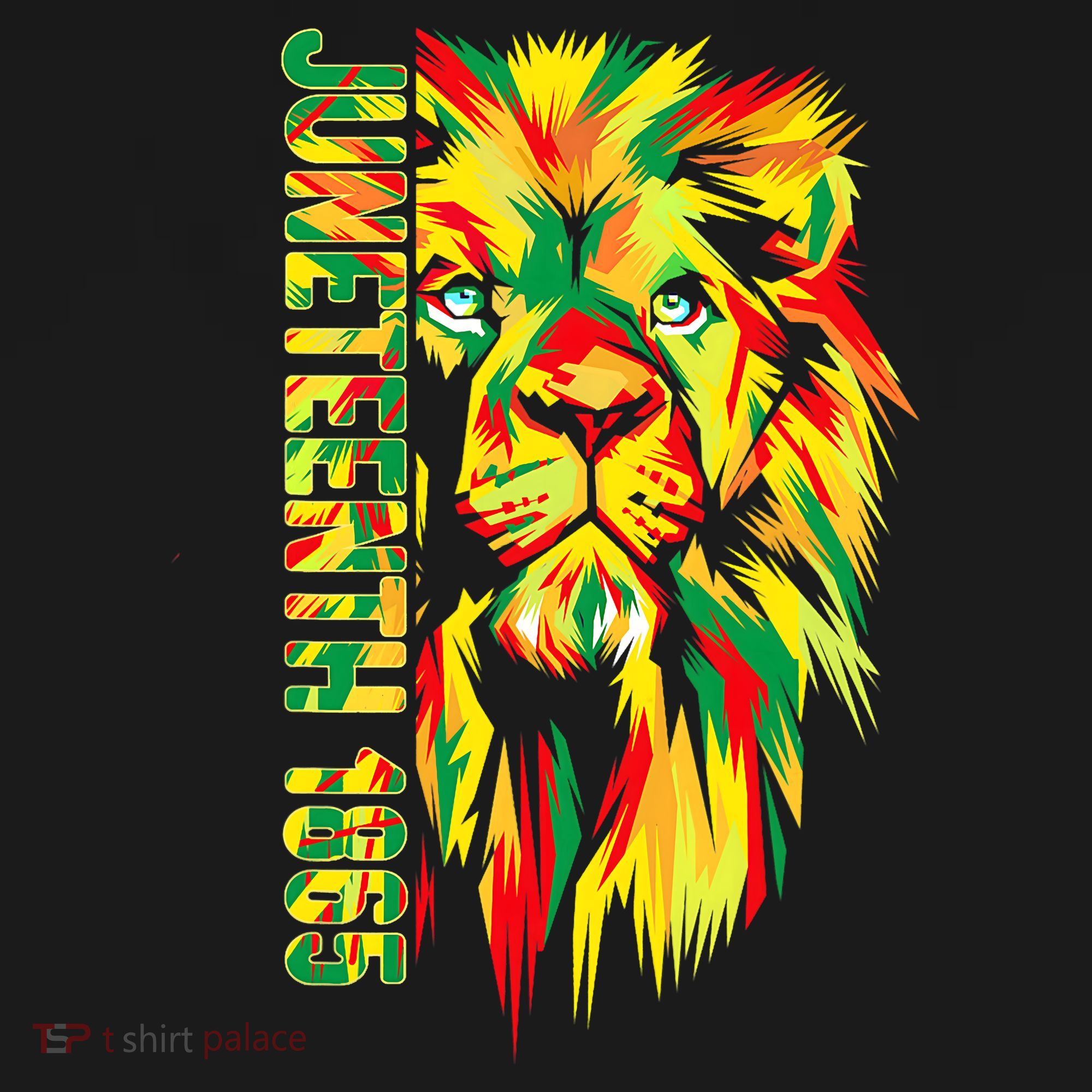 Juneteenth Men Women African American Black Lion 1865 King T-Shirt