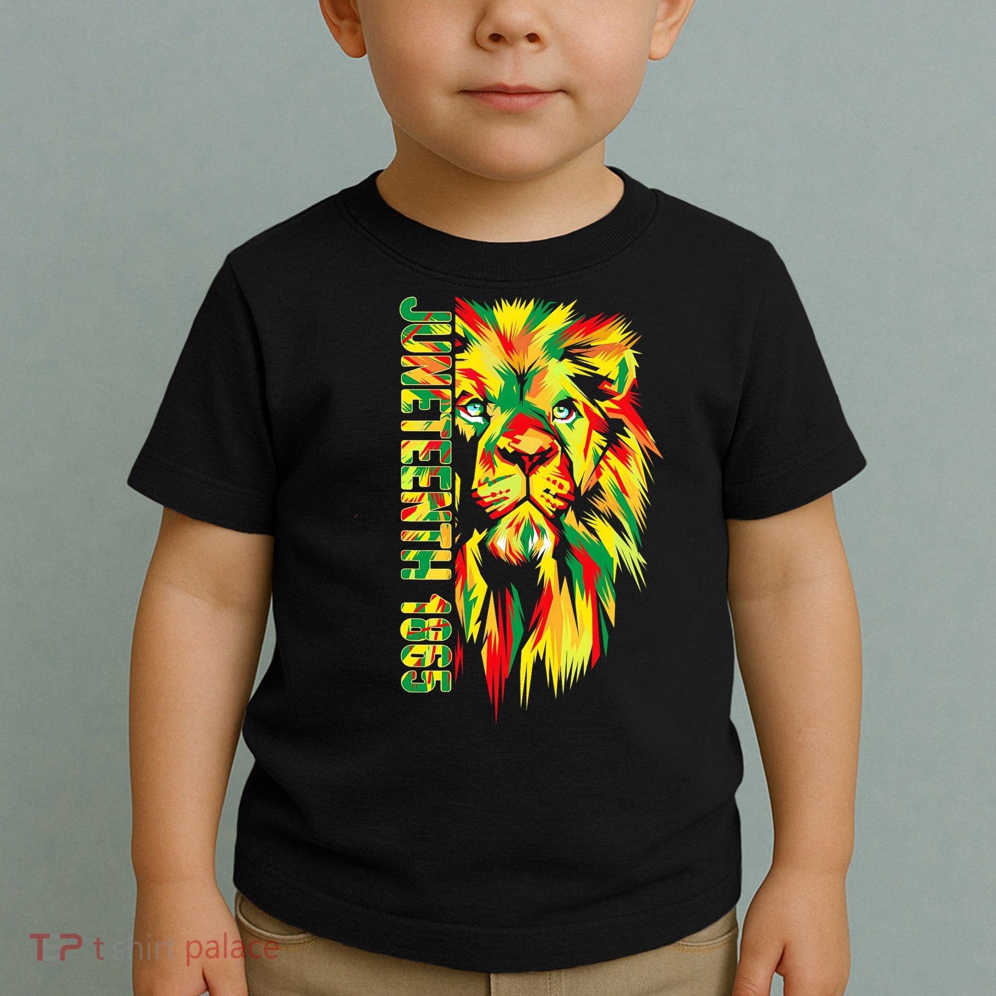 Juneteenth Men Women African American Black Lion 1865 King Toddler T-Shirt