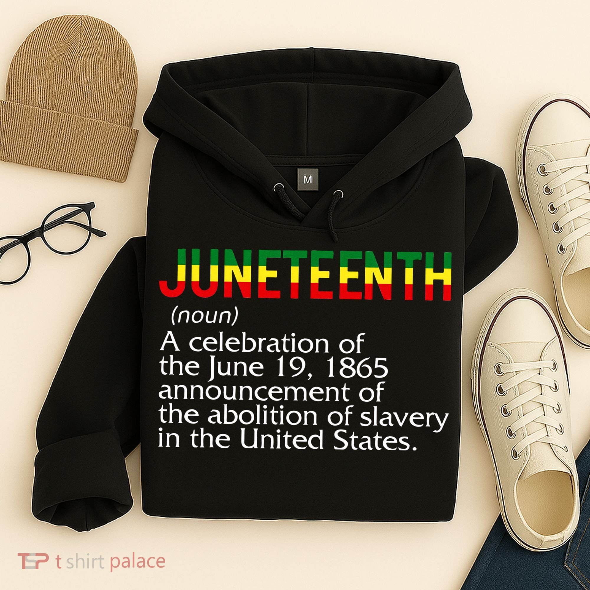 Juneteenth Noun A Celebration Held Annually 1865 Freedom Day Hoodie