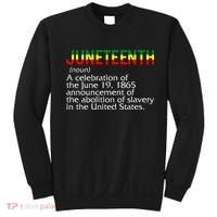 Juneteenth Noun A Celebration Held Annually 1865 Freedom Day Sweatshirt thumb 0