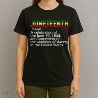 Juneteenth Noun A Celebration Held Annually 1865 Freedom Day T-Shirt thumb 4
