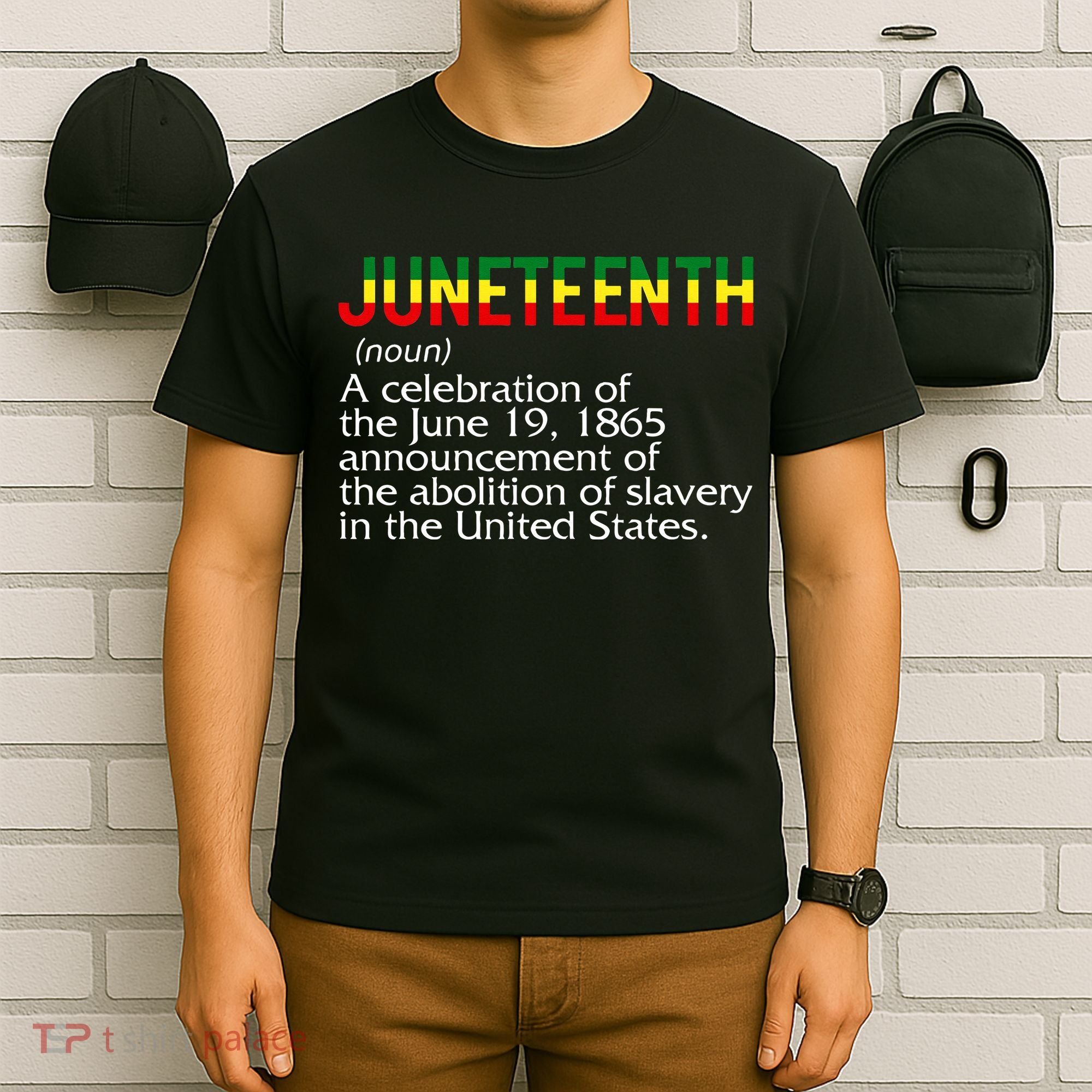 Juneteenth Noun A Celebration Held Annually 1865 Freedom Day T-Shirt