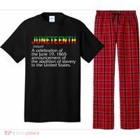 Juneteenth Noun A Celebration Held Annually 1865 Freedom Day Pajama Set thumb 0