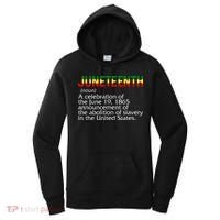 Juneteenth Noun A Celebration Held Annually 1865 Freedom Day Women's Hoodie thumb 0
