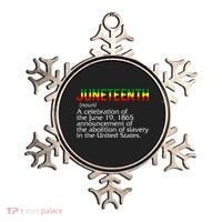 Juneteenth Noun A Celebration Held Annually 1865 Freedom Day Ornament thumb 0