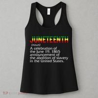 Juneteenth Noun A Celebration Held Annually 1865 Freedom Day Women's Tank Top thumb 3