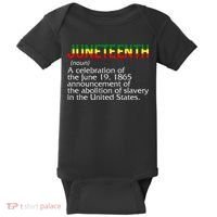 Juneteenth Noun A Celebration Held Annually 1865 Freedom Day Baby Bodysuit thumb 0