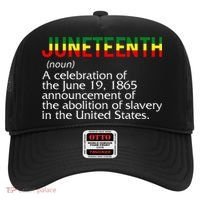 Juneteenth Noun A Celebration Held Annually 1865 Freedom Day Hat thumb 0