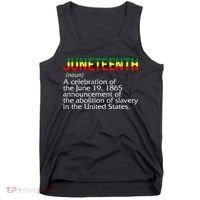 Juneteenth Noun A Celebration Held Annually 1865 Freedom Day Tank Top thumb 0