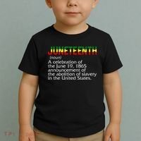 Juneteenth Noun A Celebration Held Annually 1865 Freedom Day Toddler T-Shirt thumb 2