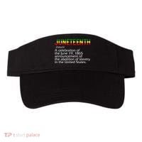 Juneteenth Noun A Celebration Held Annually 1865 Freedom Day Visor thumb 0