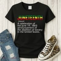 Juneteenth Noun A Celebration Held Annually 1865 Freedom Day Women's T-Shirt thumb 3