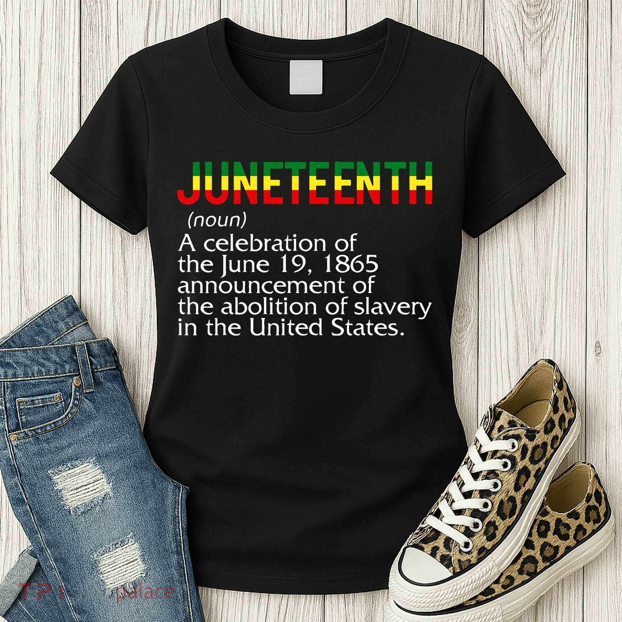 Juneteenth Noun A Celebration Held Annually 1865 Freedom Day Women's T-Shirt