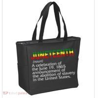 Juneteenth Noun A Celebration Held Annually 1865 Freedom Day Tote Bag thumb 2