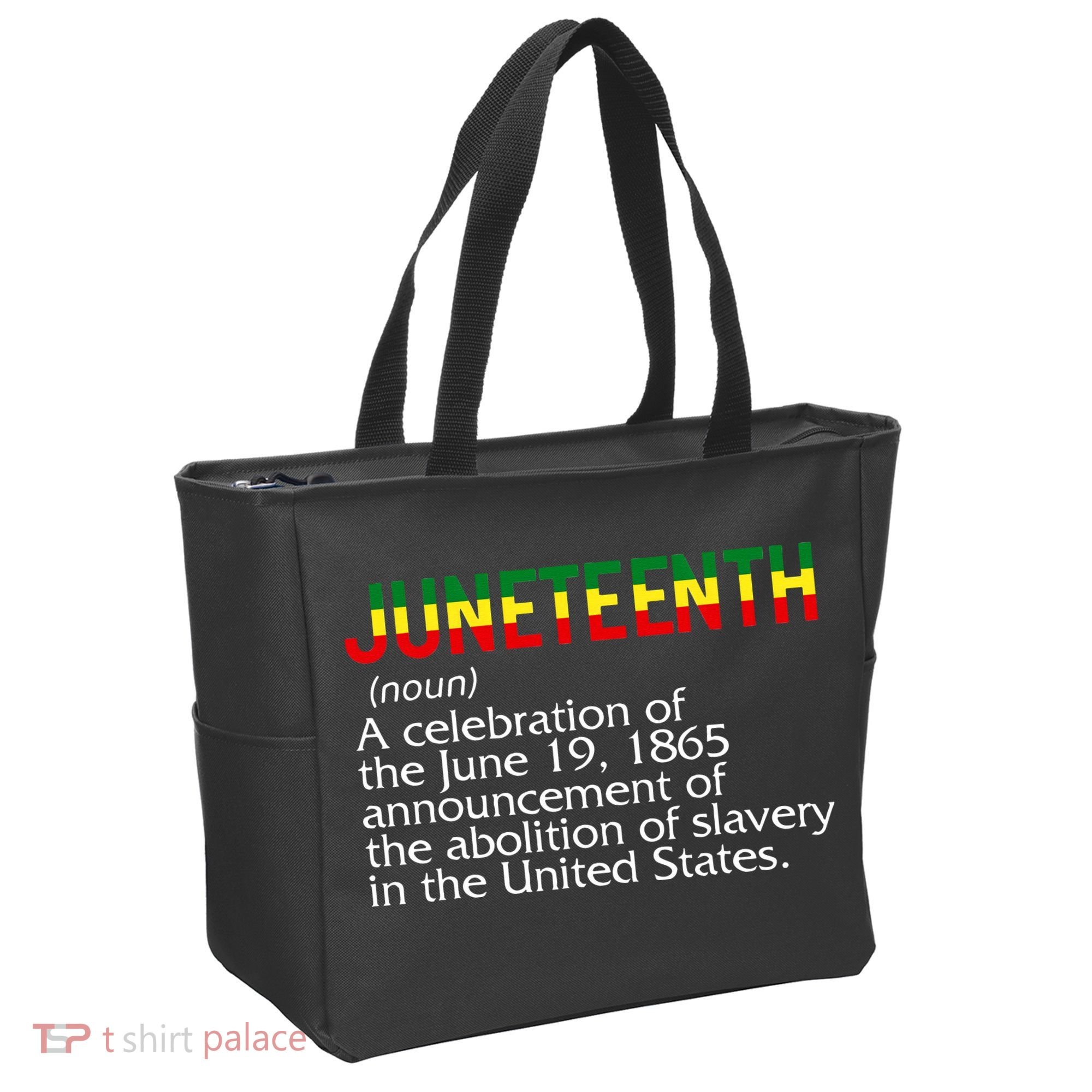 Juneteenth Noun A Celebration Held Annually 1865 Freedom Day Tote Bag