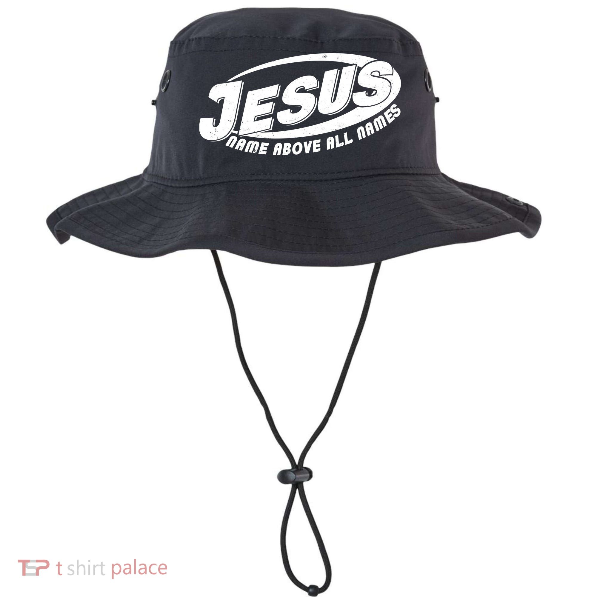 Jesus Name Above All Names Sports Style Logo Bucket Hat