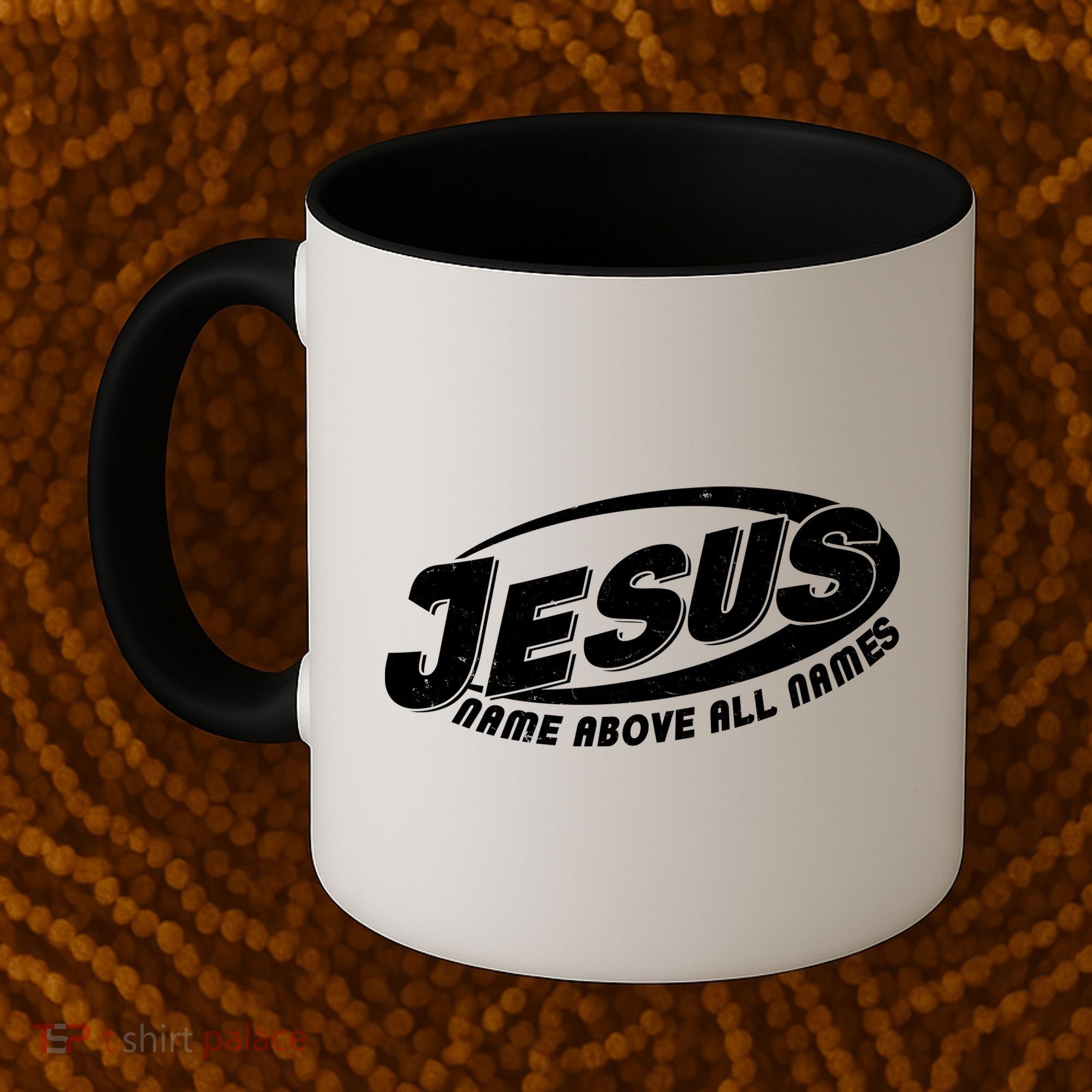 Jesus Name Above All Names Sports Style Logo Coffee Mug