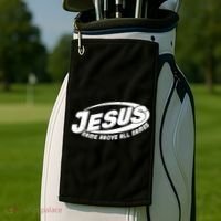 Jesus Name Above All Names Sports Style Logo Golf Towel thumb 2