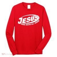 Jesus Name Above All Names Sports Style Logo Long Sleeve Shirt thumb 0