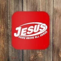 Jesus Name Above All Names Sports Style Logo Coaster thumb 0
