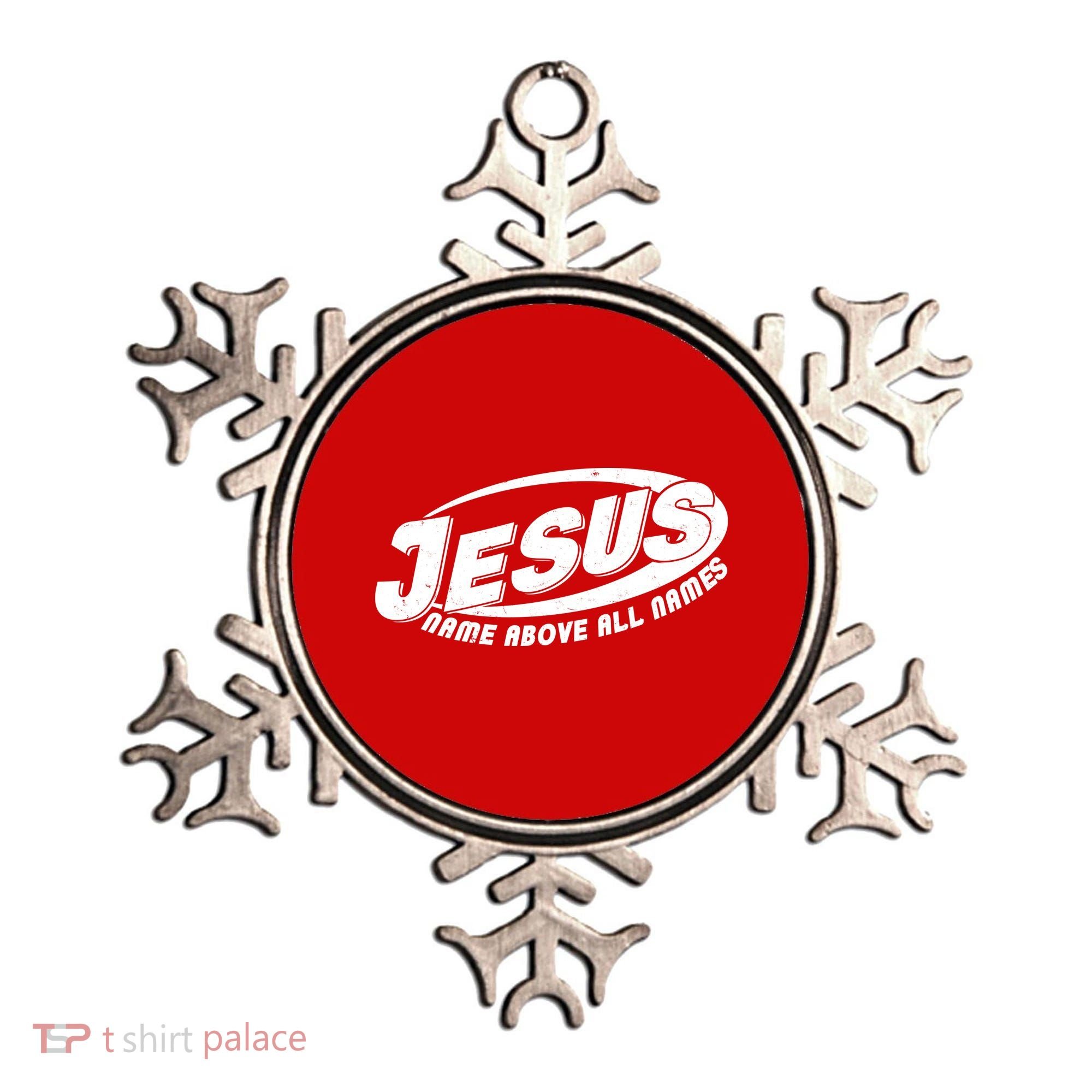 Jesus Name Above All Names Sports Style Logo Ornament