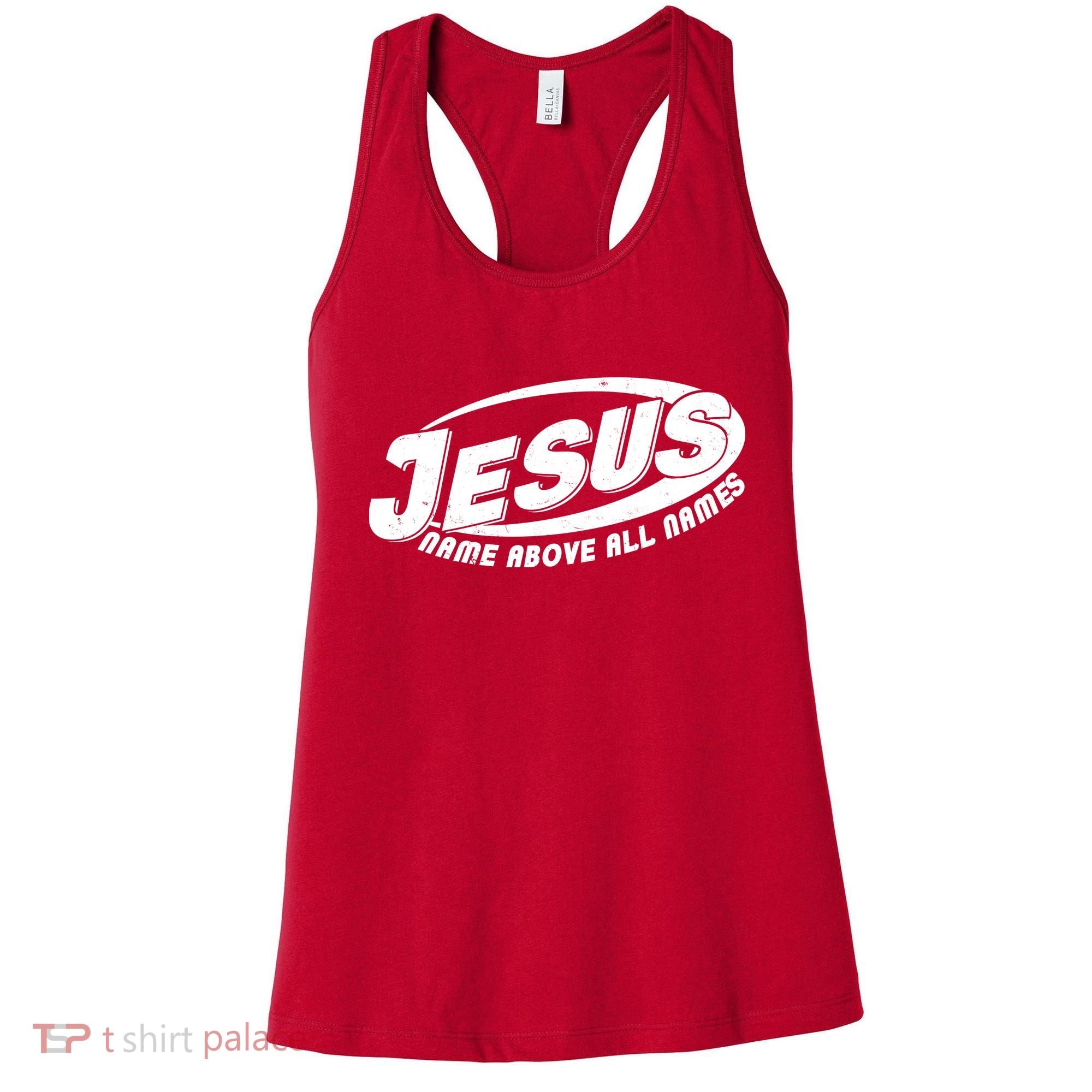 Jesus Name Above All Names Sports Style Logo Women's Tank Top