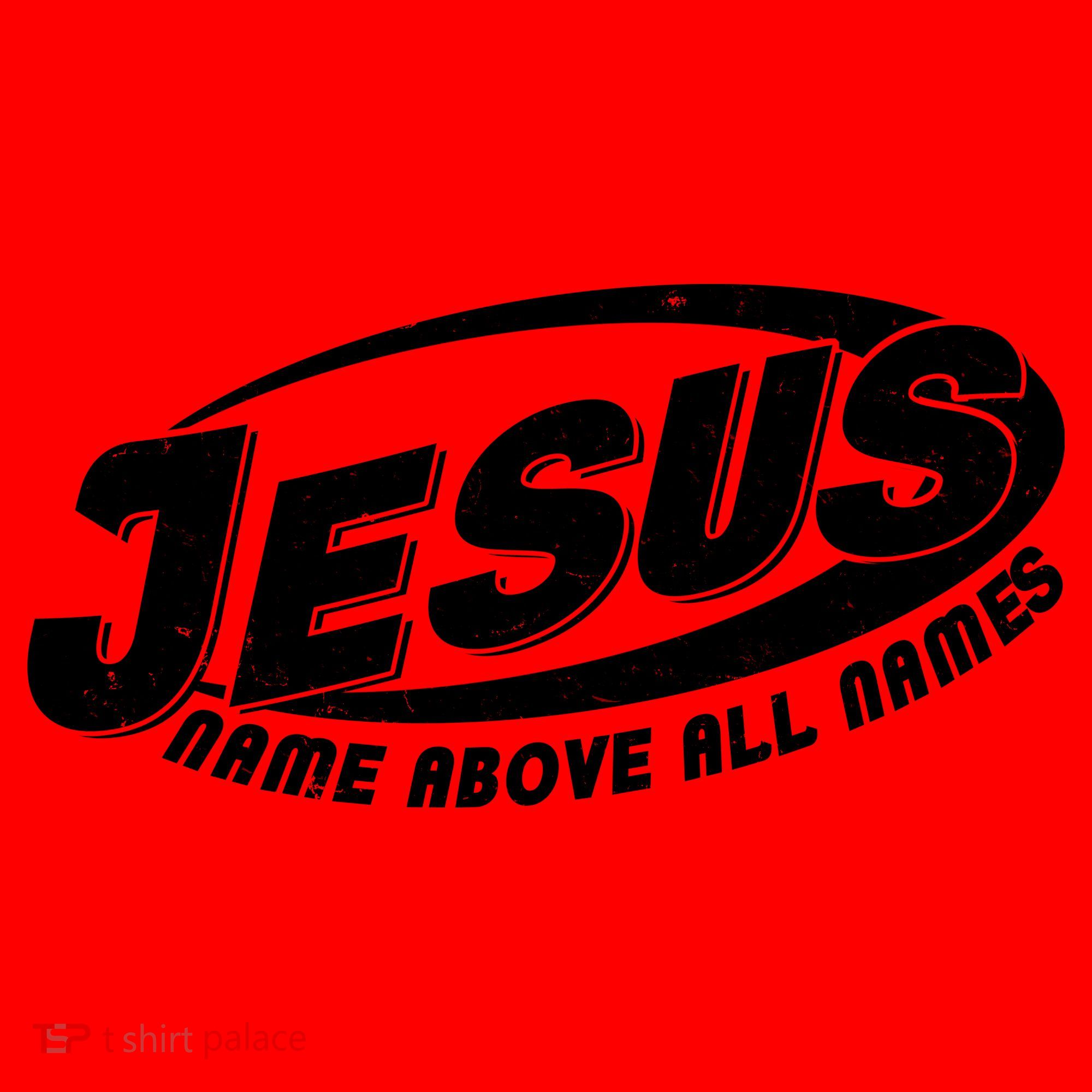 Jesus Name Above All Names Sports Style Logo Santa Hat