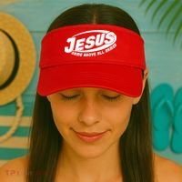 Jesus Name Above All Names Sports Style Logo Visor thumb 2