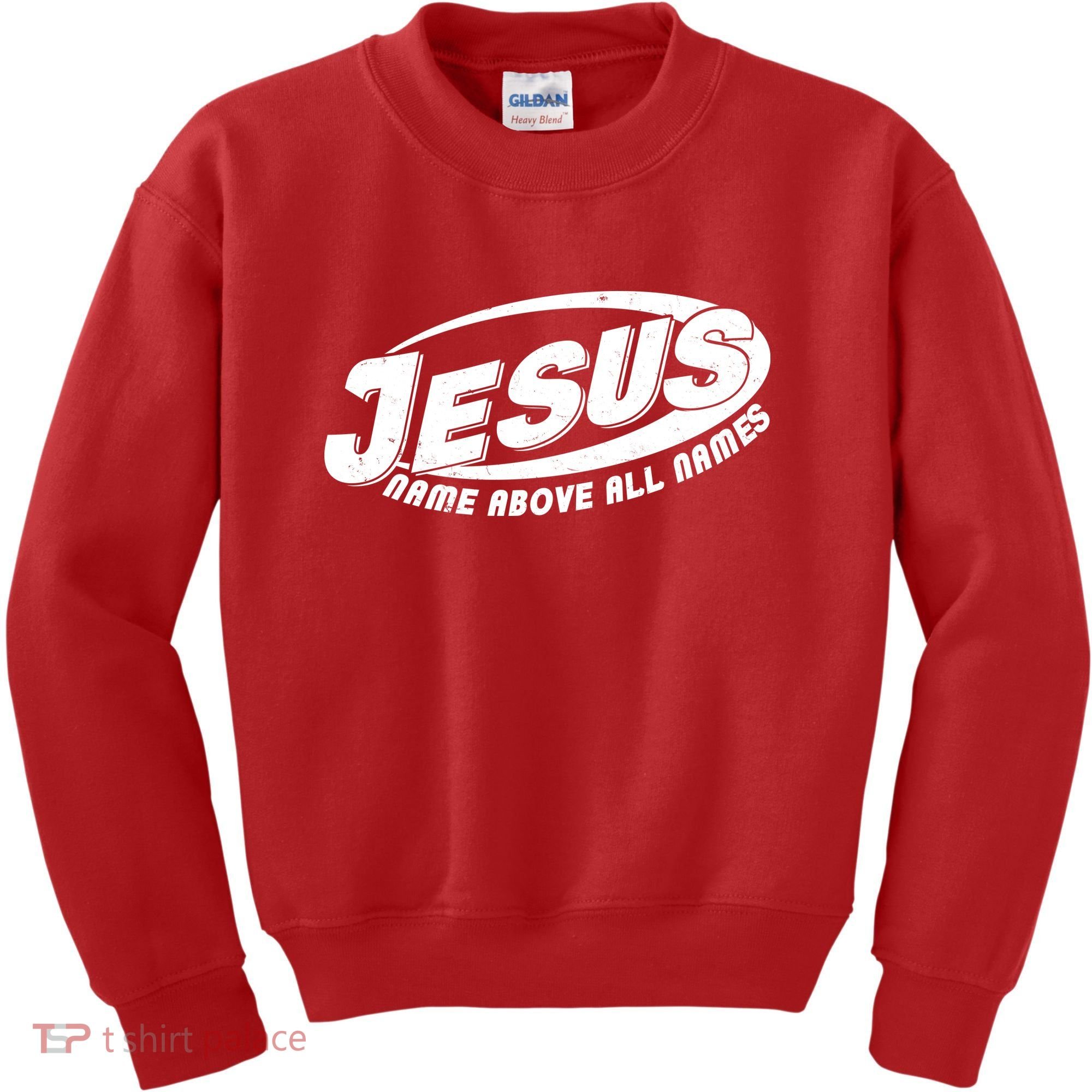 Jesus Name Above All Names Sports Style Logo Kids Sweatshirt