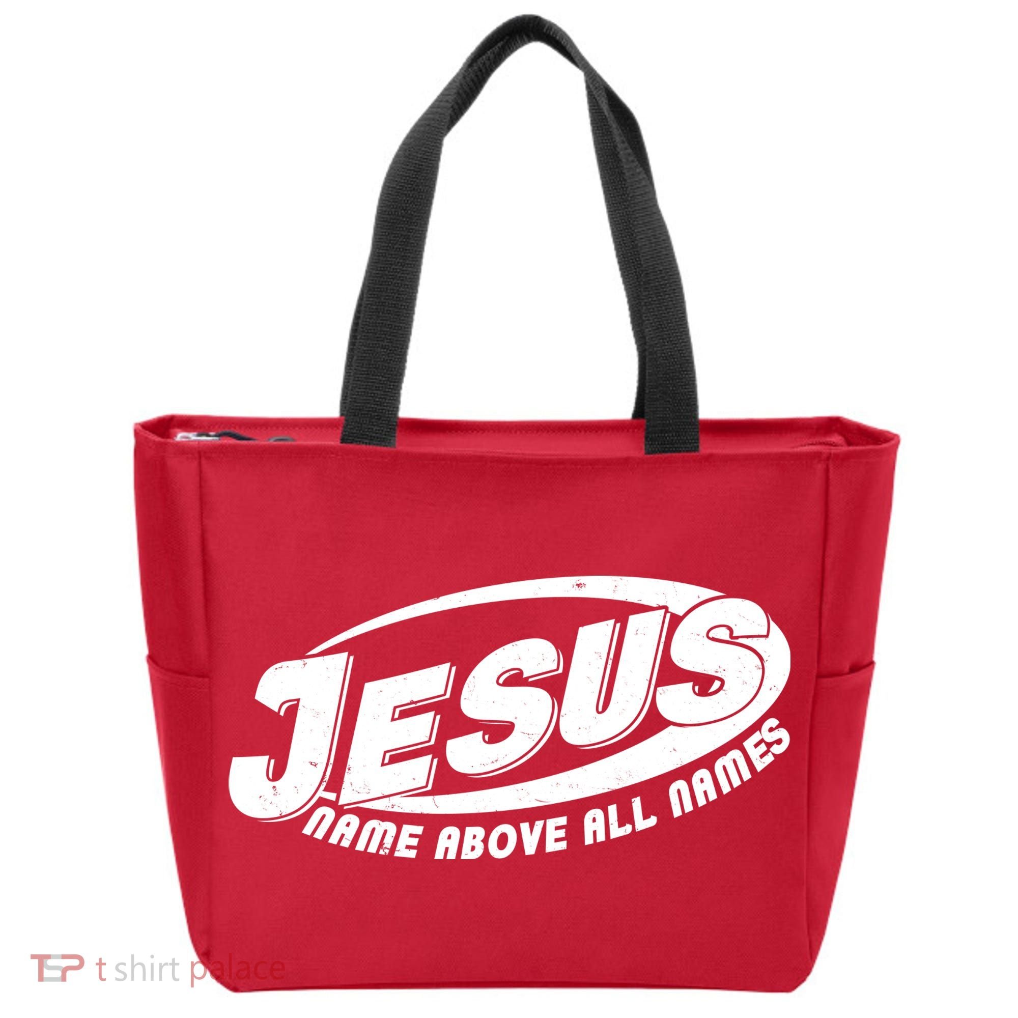 Jesus Name Above All Names Sports Style Logo Tote Bag