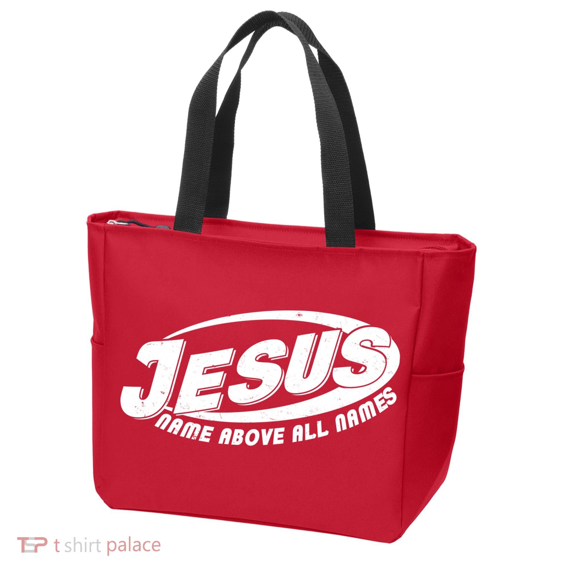 Jesus Name Above All Names Sports Style Logo Tote Bag