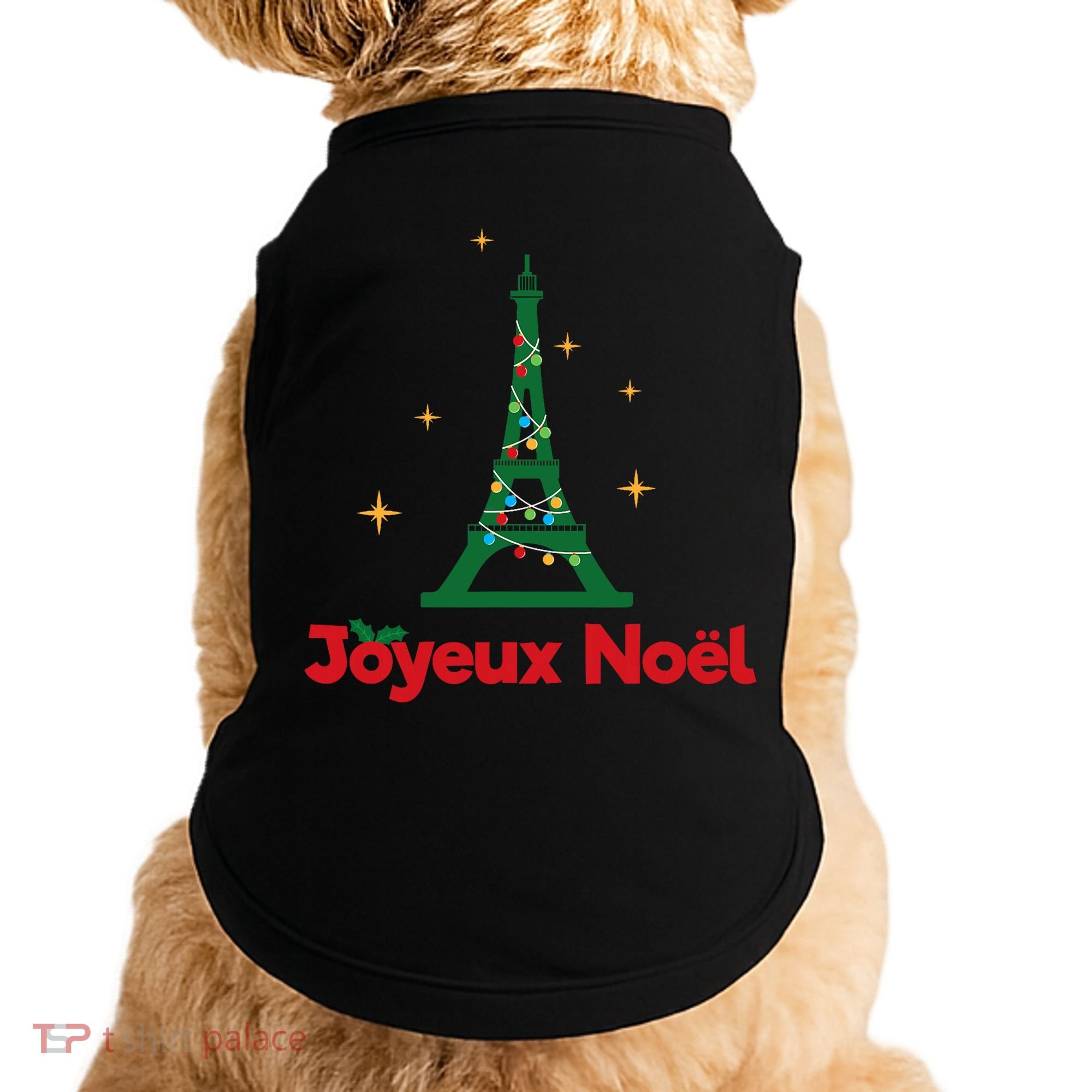 Joyeux Noel French Merry Christmas Doggie Tank