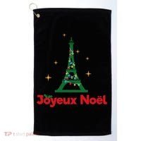 Joyeux Noel French Merry Christmas Golf Towel thumb 0
