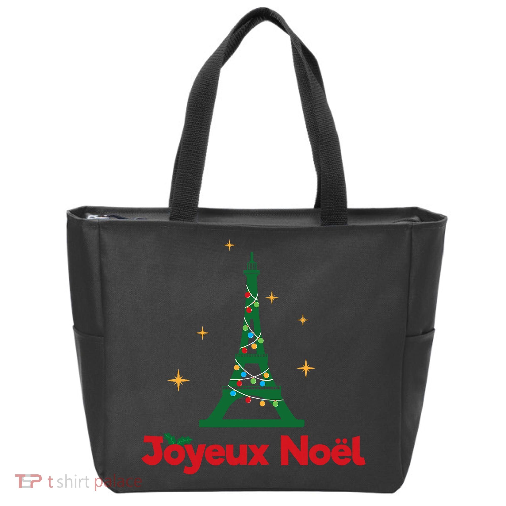 Joyeux Noel French Merry Christmas Tote Bag