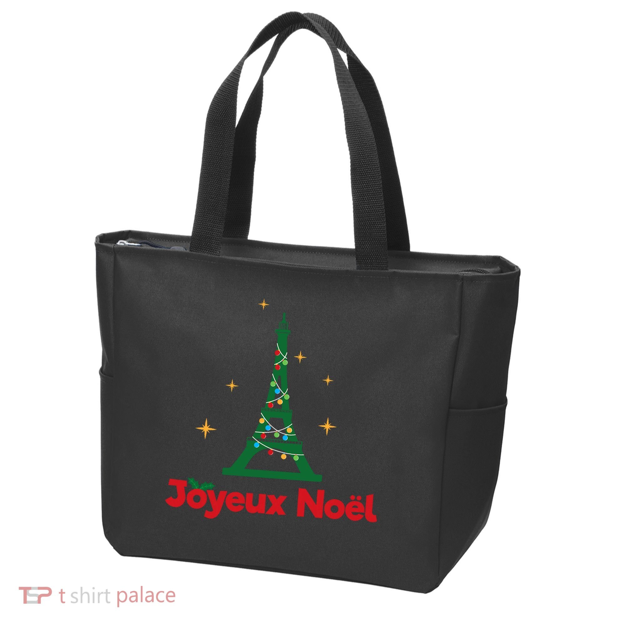 Joyeux Noel French Merry Christmas Tote Bag