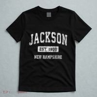 Jackson New Hampshire Nh Vintage Sports Established T-Shirt thumb 5