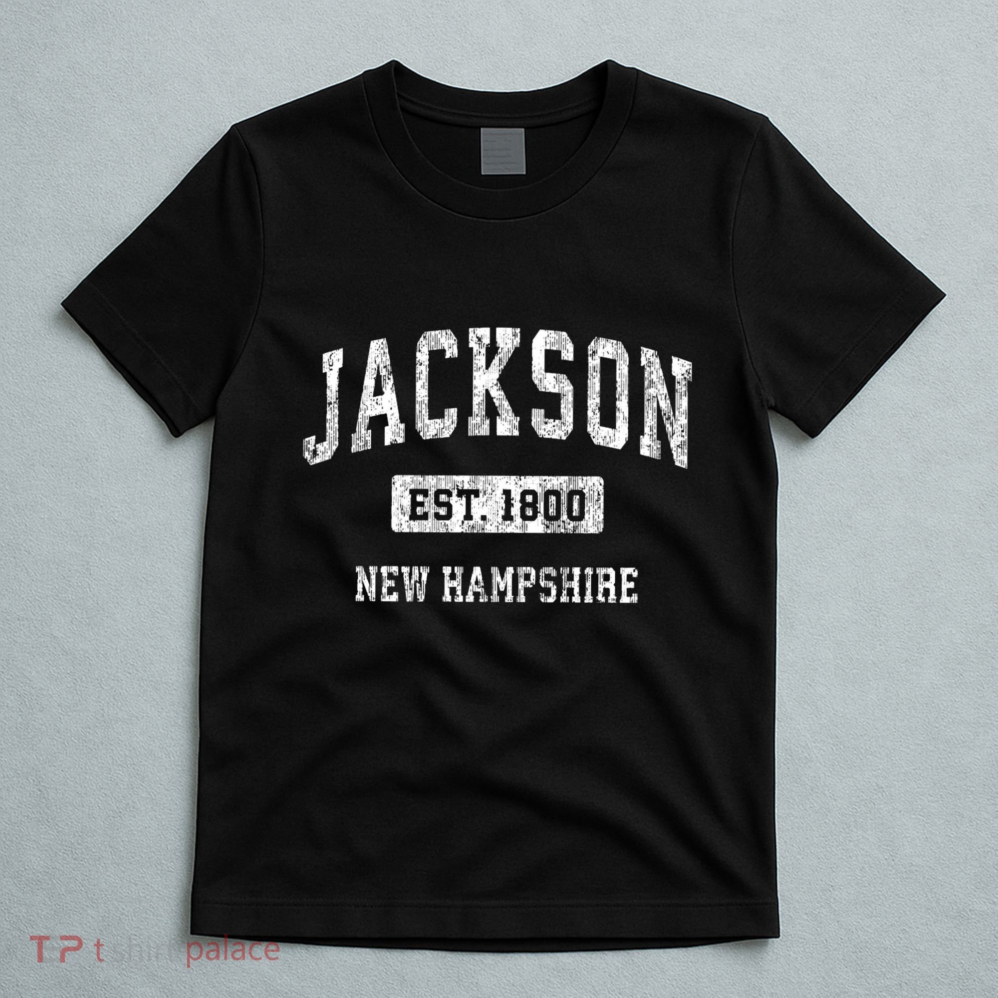 Jackson New Hampshire Nh Vintage Sports Established T-Shirt