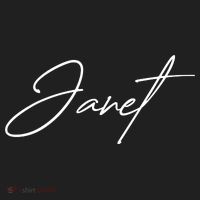 Janet Name In Script Lettering Women's Sweatshirt thumb 2