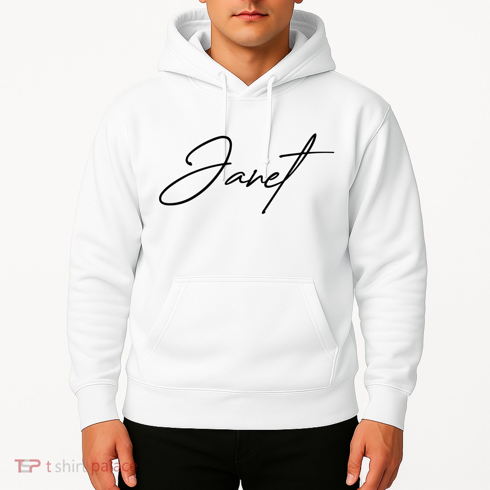 Janet Name In Script Lettering Hoodie