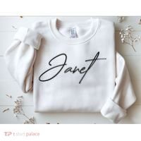 Janet Name In Script Lettering Sweatshirt thumb 2