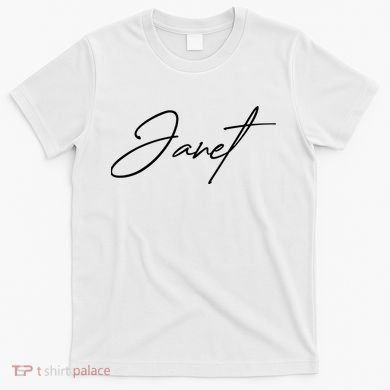 Janet Name In Script Lettering T-Shirt