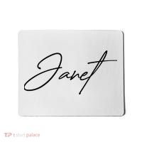 Janet Name In Script Lettering Mousepad thumb 0