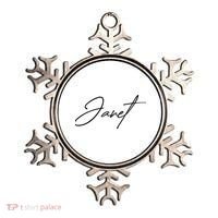 Janet Name In Script Lettering Ornament thumb 0